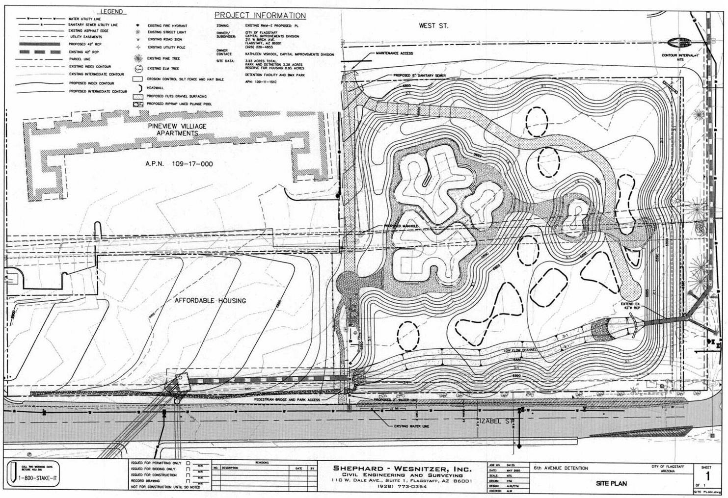 The actual blue prints of "The Basin" bmx bike park in Flagstaff, AZ