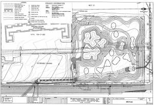 BMX bike park blue prints for "The Basin" in Flagstaff, Arizona