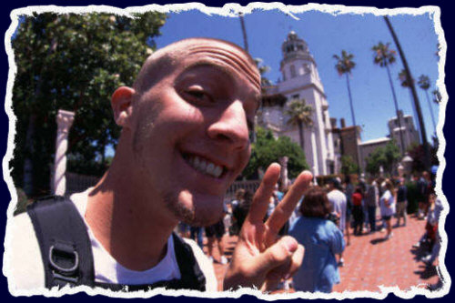 Matt Gabrielsen at the world famous Hearst Castle on the coast of California - Summer 2001