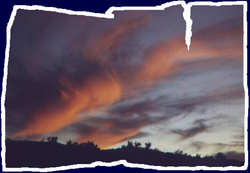 A painted sky over Northern Arizona - a typical evening scene