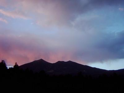 This image is what the puzzle should look like when you're finished - "San Francisco Peaks Sunset"