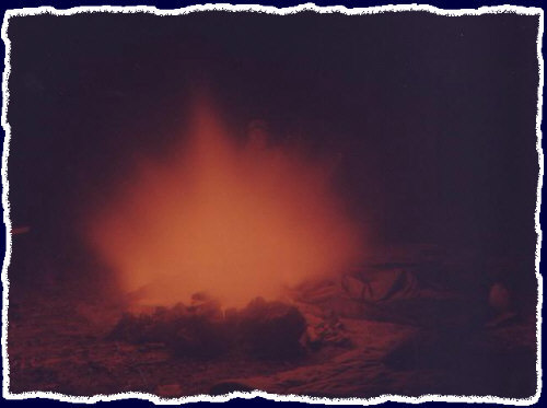 Photography using a long exposure of a fire in the worlds largest Ponderosa Pine forest of Flagstaff, AZ - Summer of 1998