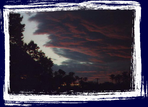 A spooky sunset over Northern Arizona