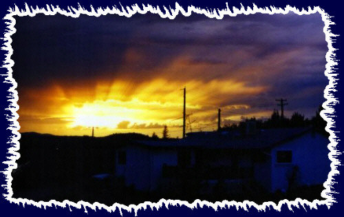 A spectacular sunset over Cornville Arizona 1998