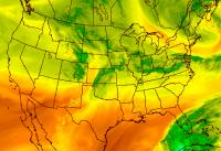 Current satellite water vapor loop of continental united states